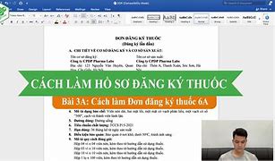 Checklist Hồ Sơ Đăng Ký Thuốc